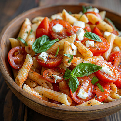 Sun-kissed Tomato & Mozzarella Penne Salad
