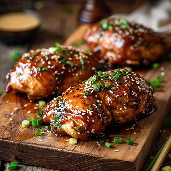 Honey Sesame Chicken Thighs