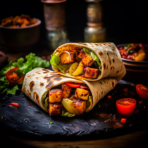 Homemade Chicken Shawarma Wraps